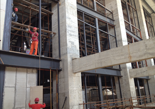 武漢國博內部隔墻板工程展示二