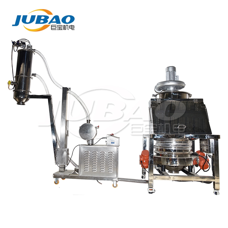 真空上料机吸大蒜试机