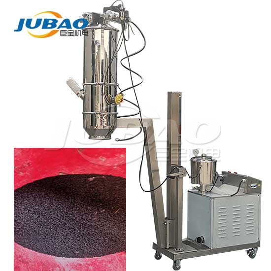 柱状活性炭颗粒真空上料机试机