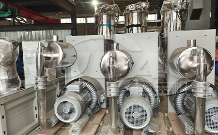 河南安阳王先生订购输送金属硅粉真空上料机发货