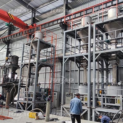 江蘇某客戶真空上料機現場