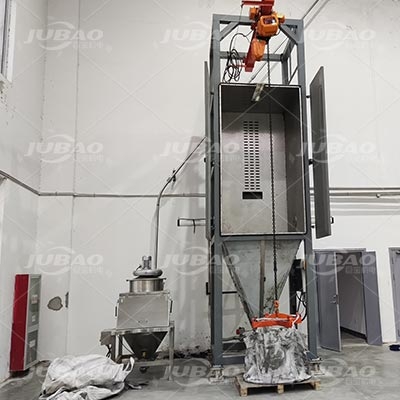 小袋、噸包投料站客戶現(xiàn)場拍攝